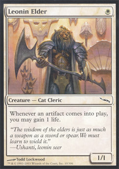 Leonin Elder (Mirrodin) Light Play Foil