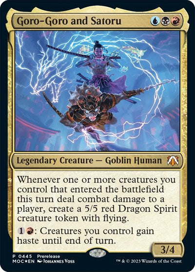 Goro-Goro and Satoru (Promos: Prerelease Cards) Near Mint Foil