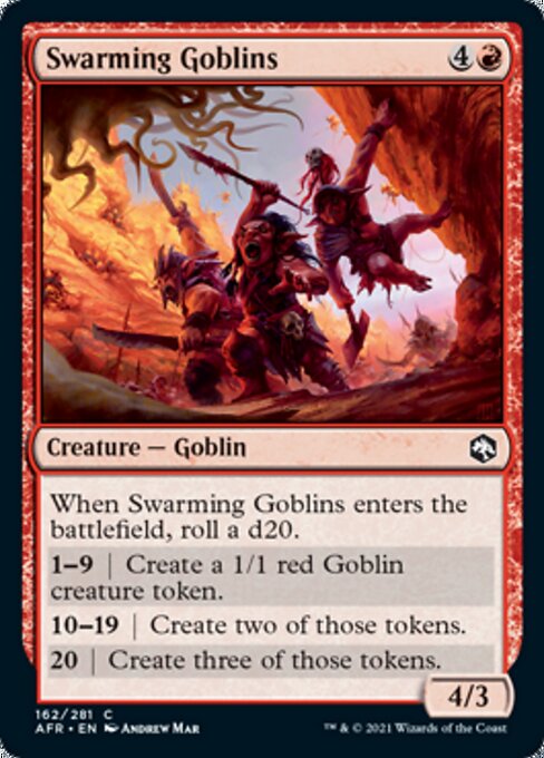 Swarming Goblins (Adventures in the Forgotten Realms) Light Play Foil