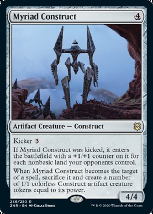 Myriad Construct (Zendikar Rising) Medium Play Foil