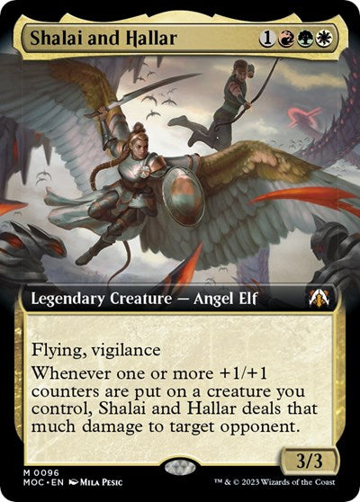 Shalai and Hallar (Extended Art) (Commander: March of the Machine) Near Mint Foil