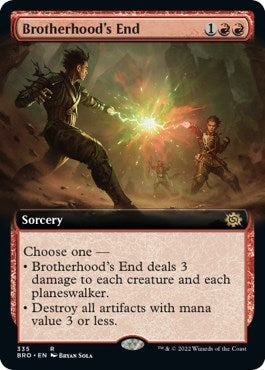 Brotherhood's End (Extended Art) (The Brothers' War) Light Play Foil