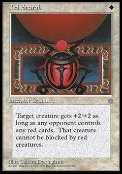 Red Scarab (Ice Age) Medium Play