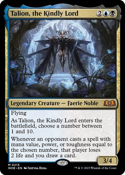 Talion, the Kindly Lord (Wilds of Eldraine) Medium Play Foil
