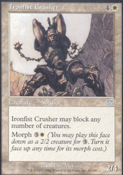 Ironfist Crusher (Onslaught) Light Play Foil