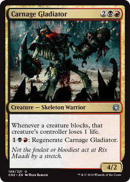 Carnage Gladiator (Conspiracy: Take the Crown) Near Mint Foil