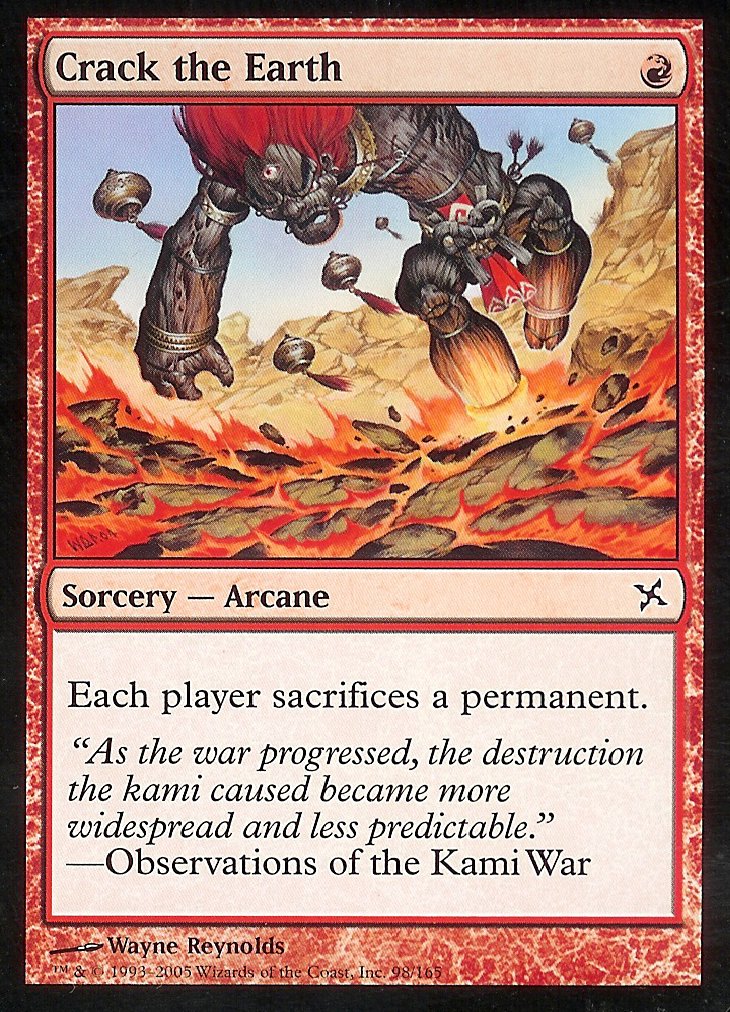 Crack the Earth (Betrayers of Kamigawa) Near Mint Foil