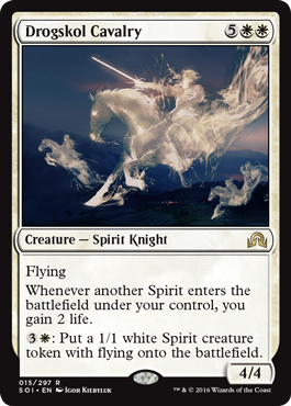 Drogskol Cavalry (Shadows Over Innistrad) Light Play Foil