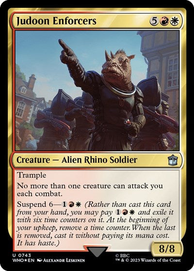 Judoon Enforcers (Surge Foil) (Universes Beyond: Doctor Who) Near Mint Foil