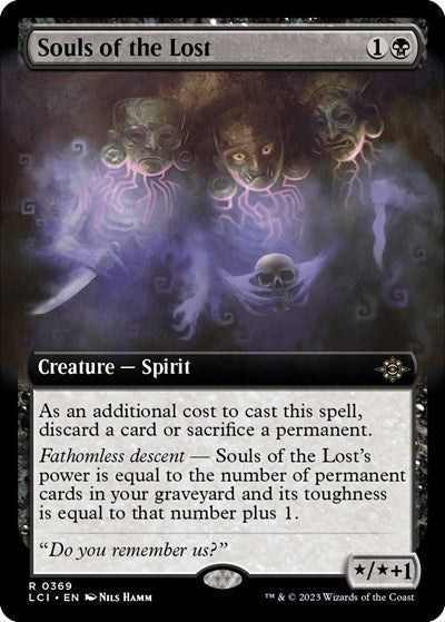 Souls of the Lost (Extended Art) (The Lost Caverns of Ixalan) Medium Play Foil