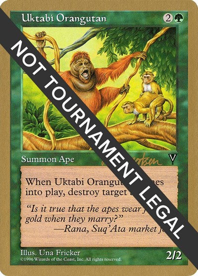 Uktabi Orangutan - 1997 Svend Geertsen (VIS) (World Championship Decks) Heavy Play