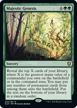 Majestic Genesis (Commander Legends: Battle for Baldur's Gate) Damaged / Poor