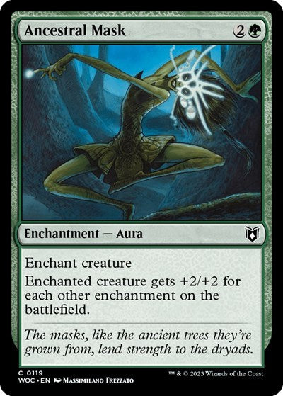 Ancestral Mask (Commander: Wilds of Eldraine) Light Play