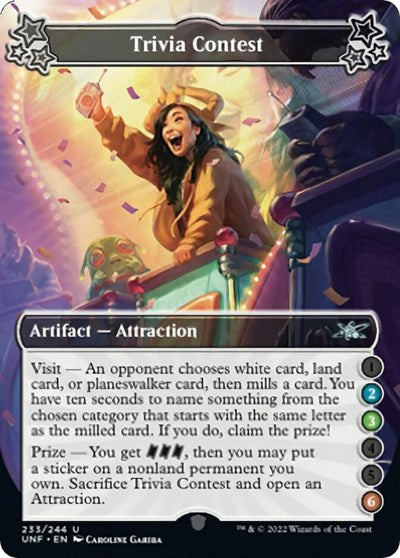 Trivia Contest (2-3-6) (Unfinity) Light Play
