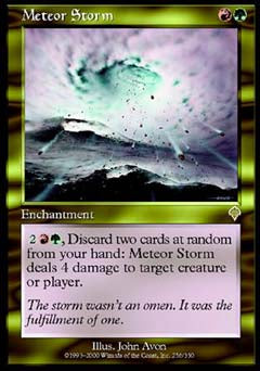 Meteor Storm (Invasion) Light Play Foil