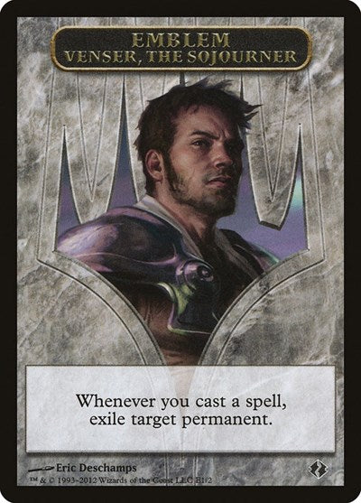 Emblem - Venser, the Sojourner (Duel Decks: Venser vs. Koth) Damaged / Poor