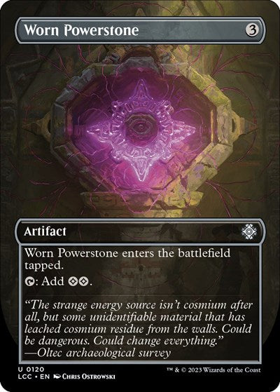 Worn Powerstone (Borderless) (Commander: The Lost Caverns of Ixalan) Near Mint Foil