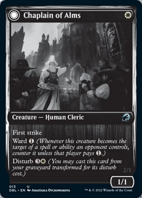 Chaplain of Alms / Chapel Shieldgeist (Innistrad: Double Feature) Light Play