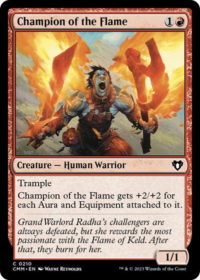 Champion of the Flame (Commander Masters) Light Play