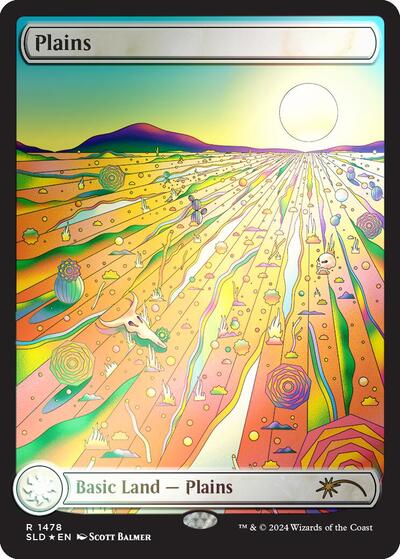 Plains (1478) (Rainbow Foil) (Secret Lair) Near Mint Foil