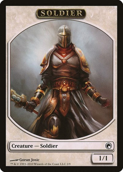 Soldier Token (Scars of Mirrodin) Light Play