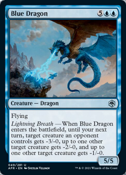 Blue Dragon (Adventures in the Forgotten Realms) Light Play Foil