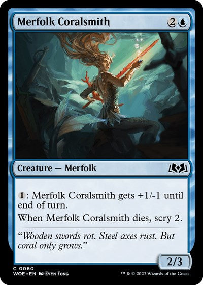 Merfolk Coralsmith (Wilds of Eldraine) Light Play