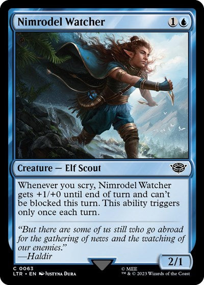 Nimrodel Watcher (Universes Beyond: The Lord of the Rings: Tales of Middle-earth) Medium Play Foil