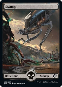 Swamp (283) - Full Art (The Brothers' War) Light Play