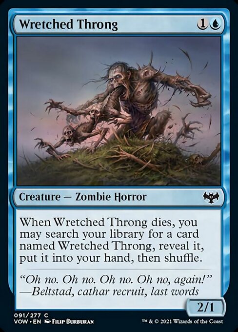 Wretched Throng (Innistrad: Crimson Vow) Light Play Foil