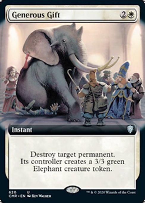 Generous Gift (Extended Art) (Commander Legends) Light Play Foil