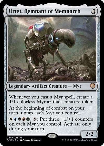 Urtet, Remnant of Memnarch (Commander: Phyrexia: All Will Be One) Light Play