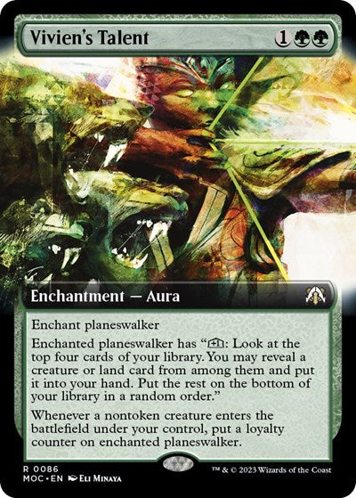 Vivien's Talent (Extended Art) (Commander: March of the Machine) Light Play