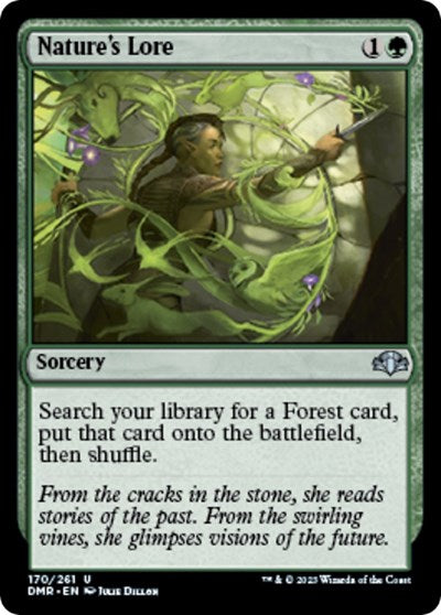 Nature's Lore (Dominaria Remastered) Light Play