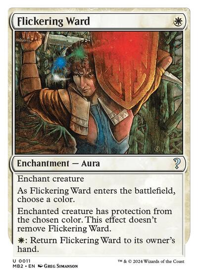 Flickering Ward (White Border) (Mystery Booster 2) Light Play