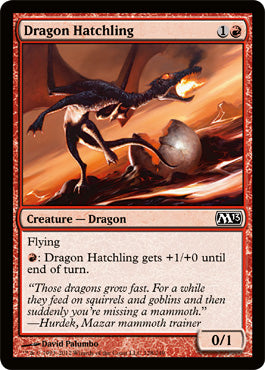 Dragon Hatchling (Magic 2013 Core Set) Medium Play Foil