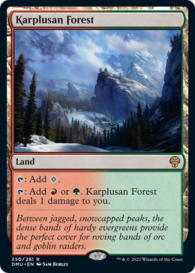 Karplusan Forest (Dominaria United) Damaged / Poor