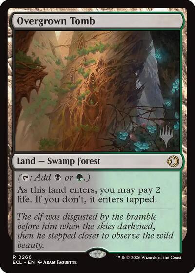 Overgrown Tomb (Promo Pack: Lorwyn Eclipsed) Near Mint