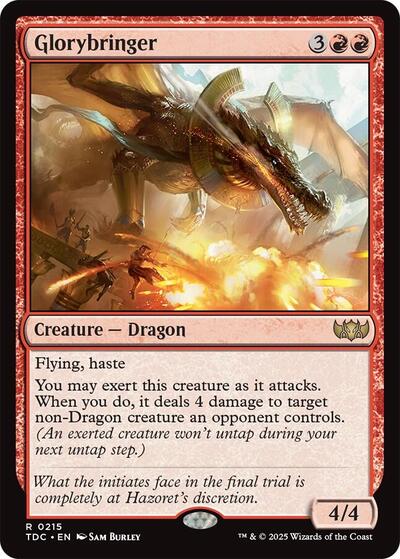 Glorybringer (Commander: Tarkir: Dragonstorm) Light Play