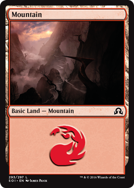 Mountain (293) (Shadows Over Innistrad) Near Mint
