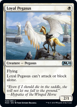 Loyal Pegasus (Magic 2020 Core Set) Light Play