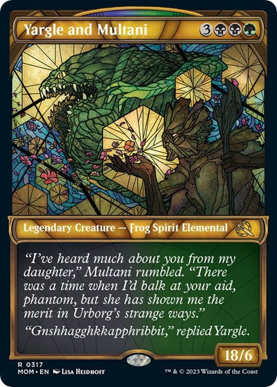 Yargle and Multani (Showcase) (March of the Machine) Light Play Foil