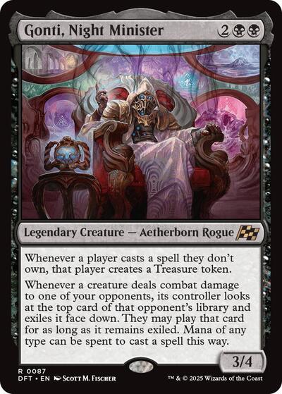 Gonti, Night Minister (Aetherdrift) Light Play Foil