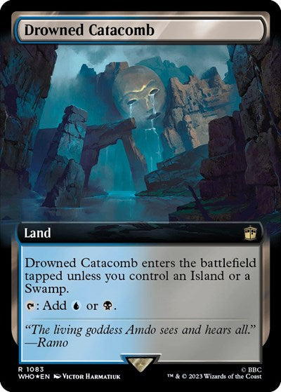 Drowned Catacomb (Extended Art) (Surge Foil) (Universes Beyond: Doctor Who) Near Mint Foil