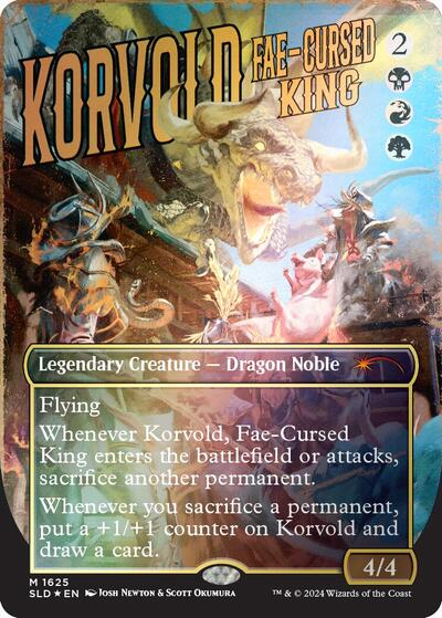 Korvold, Fae-Cursed King (Rainbow Foil) (Secret Lair) Near Mint Foil
