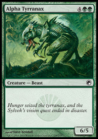Alpha Tyrranax (Scars of Mirrodin) Light Play Foil