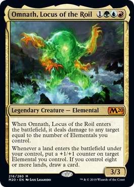 Omnath, Locus of the Roil (Magic 2020 Core Set) Heavy Play