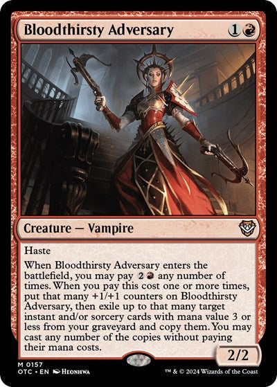Bloodthirsty Adversary (Commander: Outlaws of Thunder Junction) Light Play