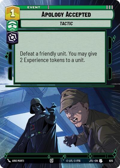Apology Accepted (Hyperspace Foil) (Jump to Lightspeed) Near Mint Foil