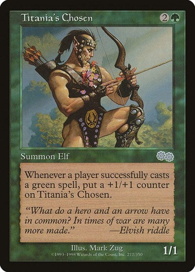 Titania's Chosen (Urza's Saga) Light Play